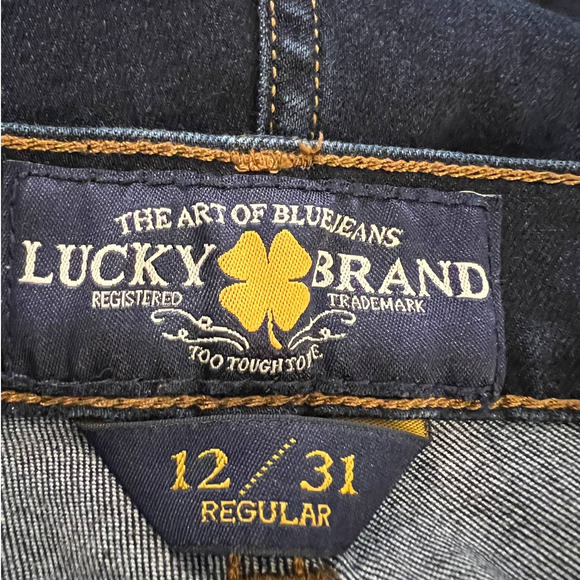 Lucky Brand Women's Jeans Size 12 Charlie Skinny Low-Rise 31" Inseam Dark Wash - Picture 3 of 5